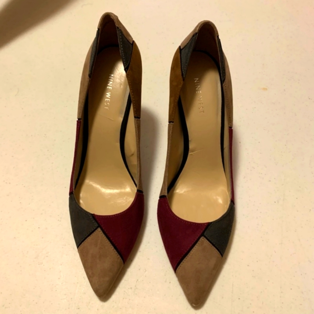 Patchwork Suede Pump-9 - image 1